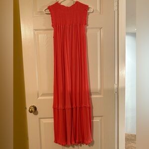 Petal & Pup Vibrant Coral dress